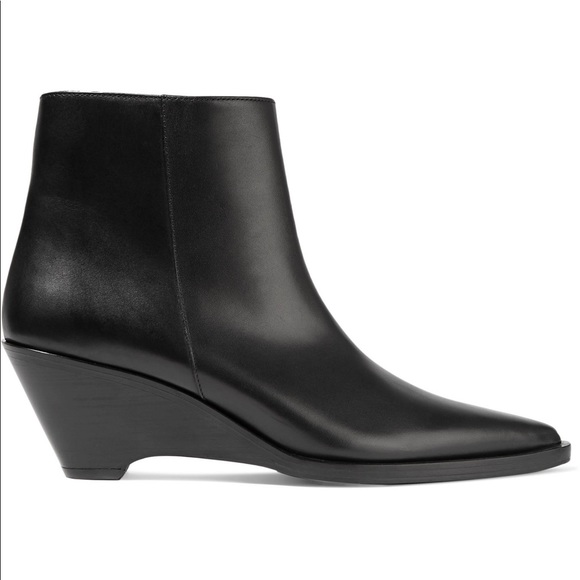 Acne Studio Cony leather wedge ankle boots - Picture 5 of 8